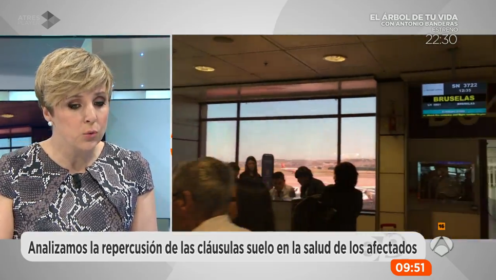 Wonder Woman en Espejo Público sobre cláusulas abusivas