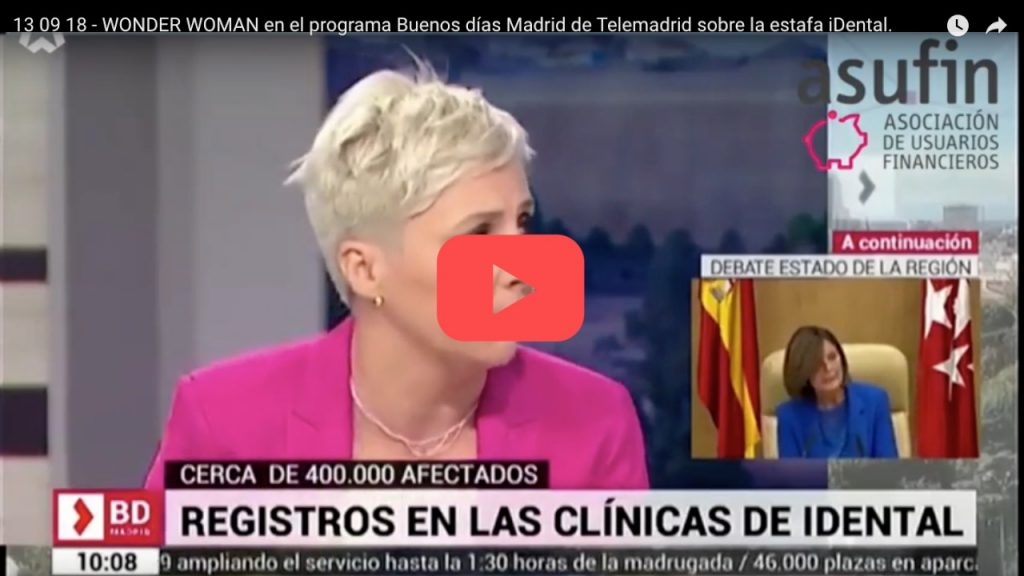 Wonder Woman en el programa Buenos Días Madrid de Telemadrid. 