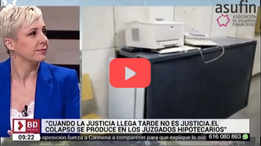 Wonder Woman en Telemadrid sobre los Juzgados Especializados.
