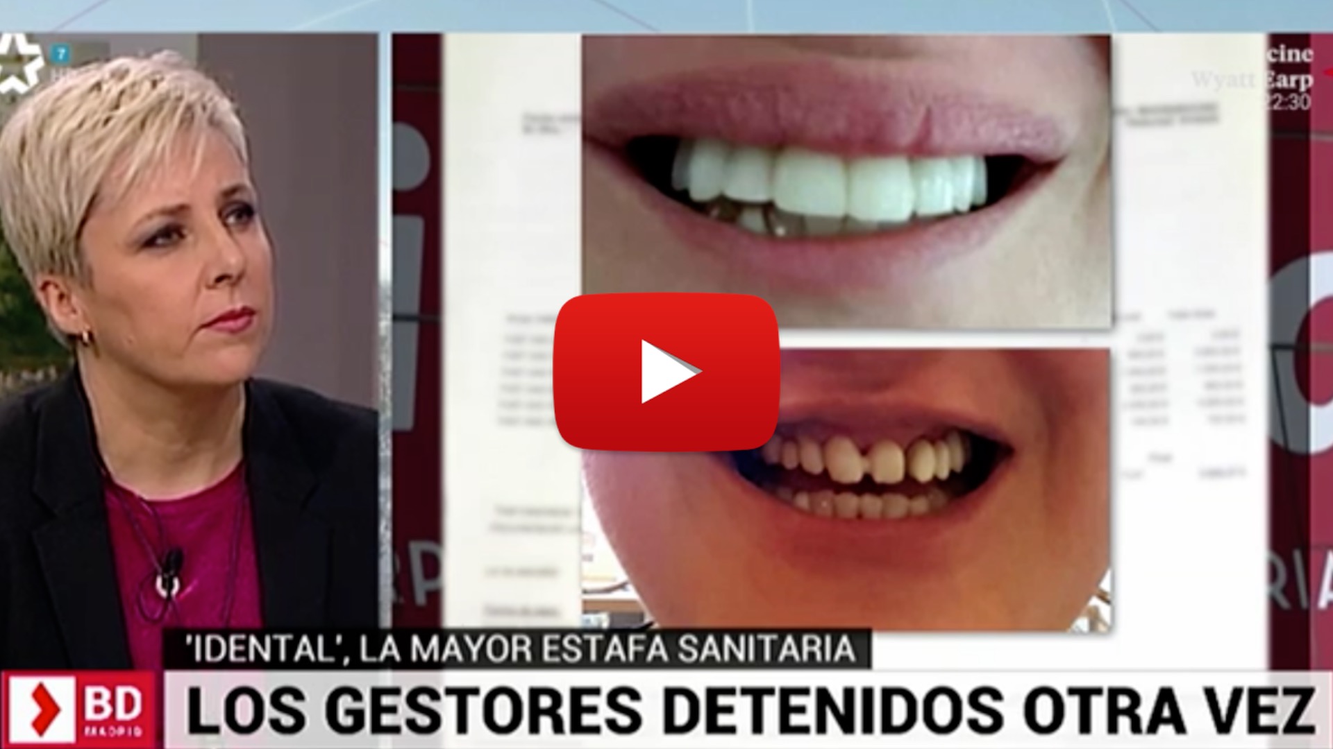 Wonder Woman en el programa Buenos Días Madrid sobre la estafa iDental.