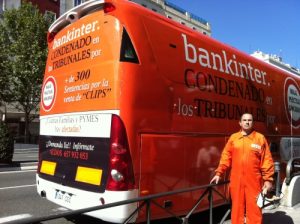 Aldos: acción bus Madrid