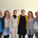 De izq. a derecha: Elena Galán Jurado (Concejala de Educación y Cultura de Benalmádena), Margarita Hidalgo (vicepresidenta de Asufin), Beatriz Olmedo Rodríguez (Concejala de Benalmádena), Patricia Suárez (Patrona de Finsalud), Encarni Cortés (Concejala de Benalmádena), Maribel Santiago Otero (Oficina de Rescate Ciudadano).