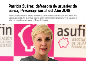 Patricia Suárez, personaje social del año 2018