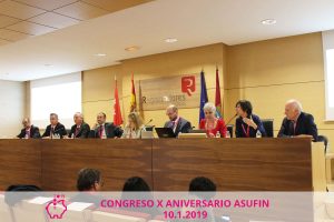 Congreso Asufin 2019. Agustín Azparren. Carlos Garnica. Miguel Sánchez. Ignacio Canle. Simona Levi, Patricia Suárez. Ignasi Fernández de Senespleda. José Plaza. Cristina Jiménez
