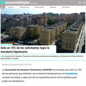 06.04.2020 - ECONOMÍA DIGITAL - ASUFIN ESTUDIO MORATORIA