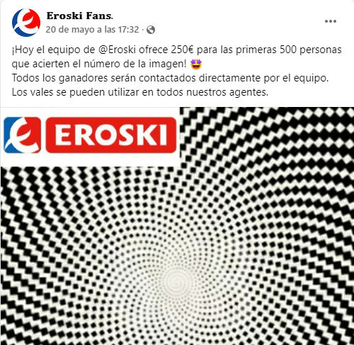 Estafa publicación Eroski