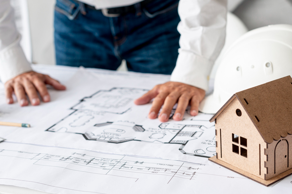 Vivienda sobre plano