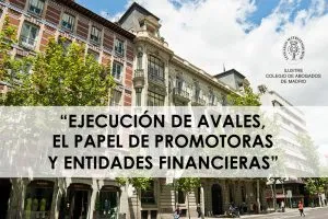 Curso ICAM: EJECUCIÓN DE AVALES, EL PAPEL DE PROMOTORAS Y ENTIDADES FINANCIERAS