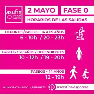 FASE O - DESESCALADA - ACTIVIDADES DEPORTIVAS Y PASEOS - ASUFIN