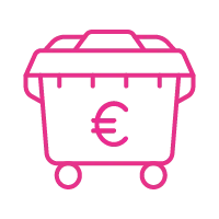 Despeses Hipoteca 19 icono reclama ASUFIN Tasa De basuras rosa 1